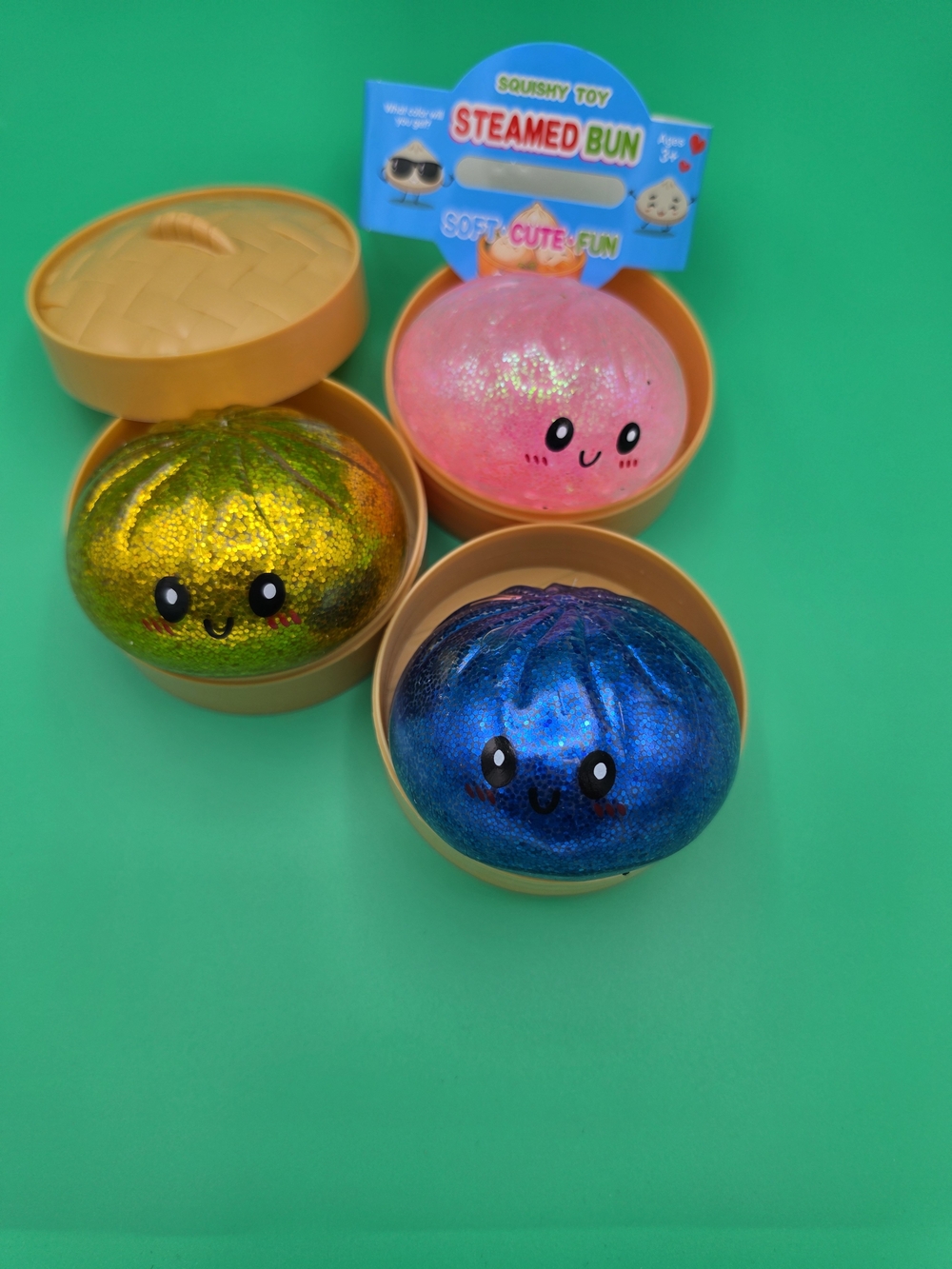 Steamed Bun - Pink, Blue, Gold - Kids Toys